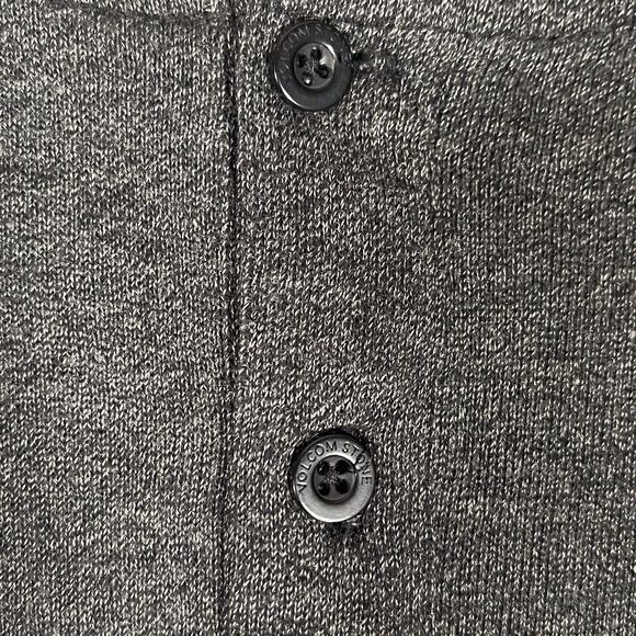 Volcom Henley Sweater Men’s Medium Gray Long Sleeve Lightweight Pocket Pullover - Picture 9 of 14
